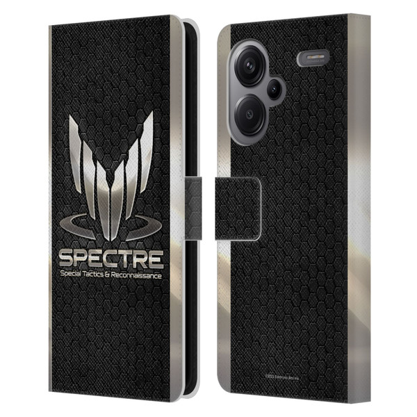 EA Bioware Mass Effect 3 Badges And Logos Spectre Leather Book Wallet Case Cover For Xiaomi Redmi Note 13 Pro Plus 5G