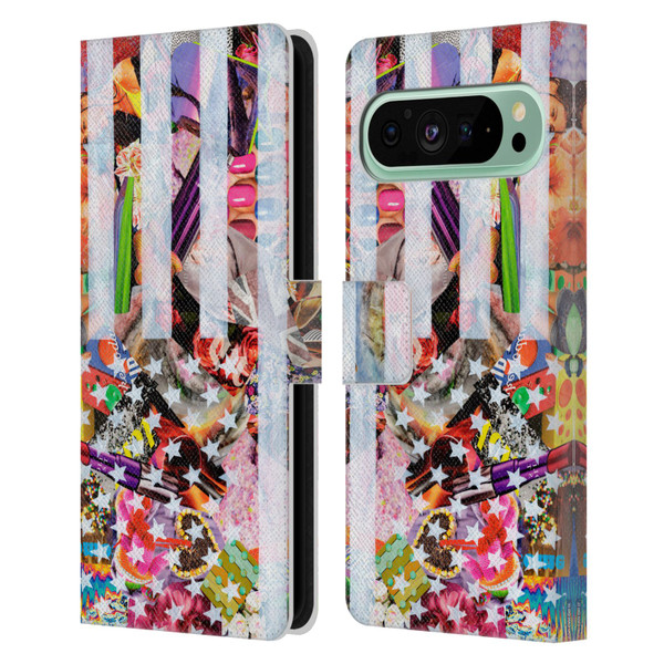 Artpoptart Flags Murican Leather Book Wallet Case Cover For Google Pixel 9 Pro XL