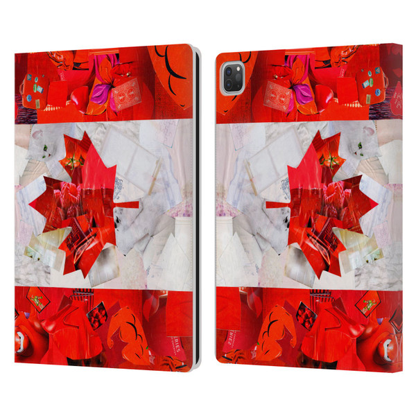 Artpoptart Flags Canada Leather Book Wallet Case Cover For Apple iPad Pro 13 M4 2024