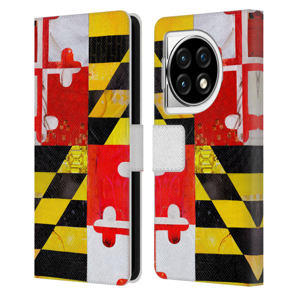 Artpoptart Flags Maryland Leather Book Wallet Case Cover For OPPO OnePlus Ace 3 5G