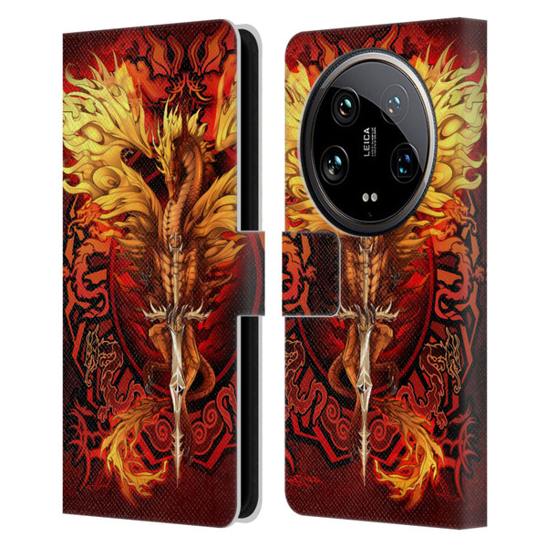 Ruth Thompson Dragons Flameblade Leather Book Wallet Case Cover For Xiaomi 14 Ultra
