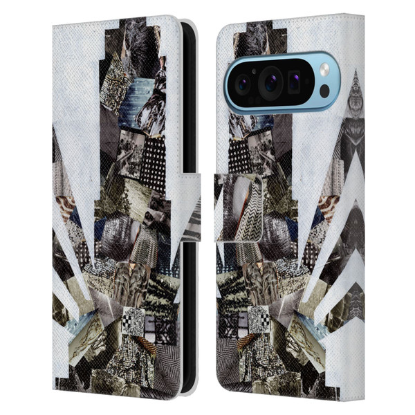 Artpoptart Travel Empire State Leather Book Wallet Case Cover For Google Pixel 9 / Pixel 9 Pro