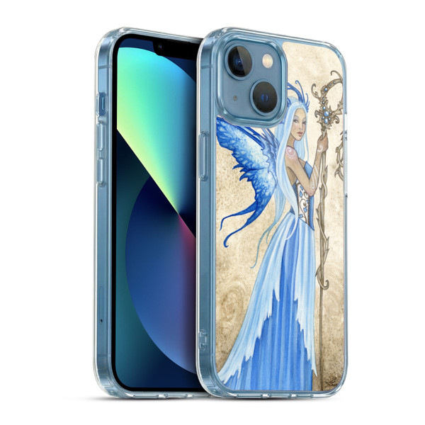 Amy Brown Elemental Series Blue Goddess Soft Gel Case for Apple iPhone 13 Mini & MagSafe