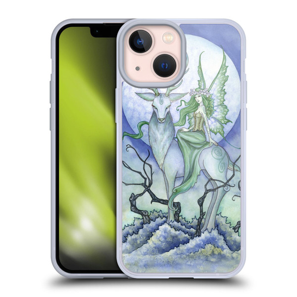 Amy Brown Elemental Fairies Midnight Fairy Soft Gel Case for Apple iPhone 13 Mini