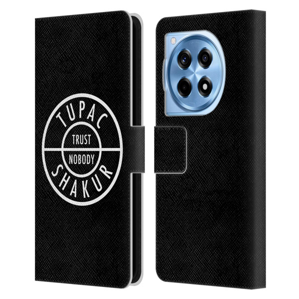 Tupac Shakur Logos Trust Nobody Leather Book Wallet Case Cover For OnePlus 12R