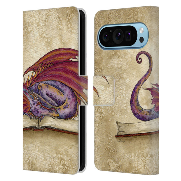 Amy Brown Folklore Bookworm 2 Leather Book Wallet Case Cover For Google Pixel 9 / Pixel 9 Pro