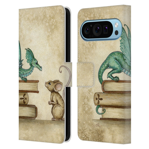 Amy Brown Folklore Curious Encounter Leather Book Wallet Case Cover For Google Pixel 9 / Pixel 9 Pro