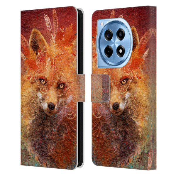 Jena DellaGrottaglia Animals Fox Leather Book Wallet Case Cover For OnePlus 12R