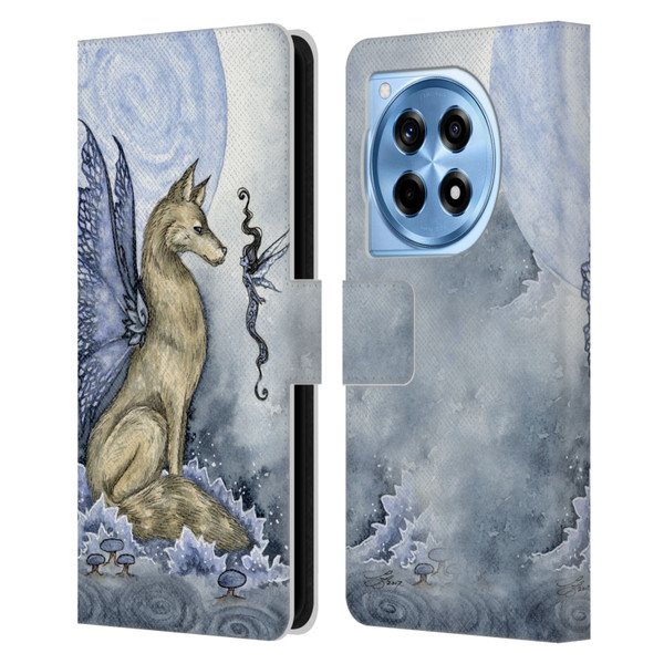 Amy Brown Folklore Wolf Moon Leather Book Wallet Case Cover For OnePlus 12R