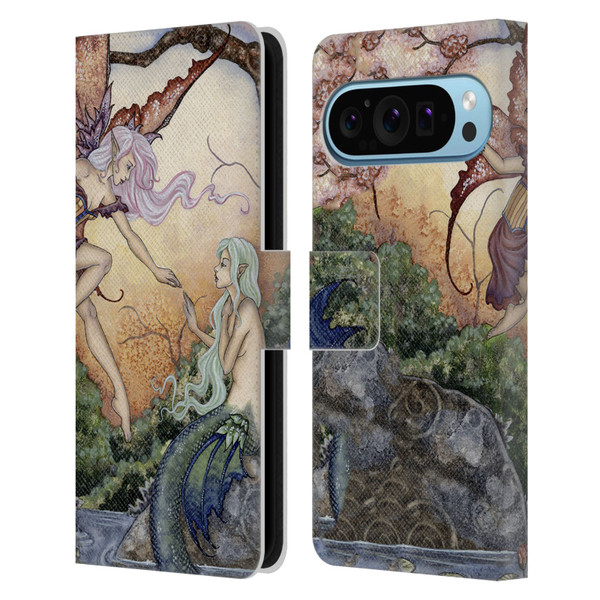 Amy Brown Pixies The Introduction Leather Book Wallet Case Cover For Google Pixel 9 / Pixel 9 Pro
