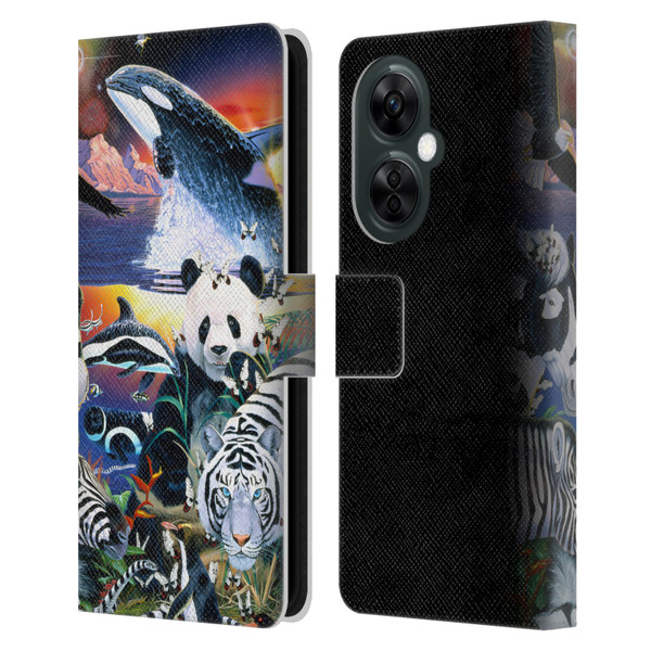 Graeme Stevenson Assorted Designs Animals Leather Book Wallet Case Cover For OnePlus Nord CE 3 Lite 5G