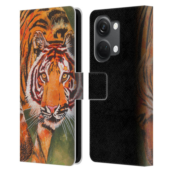 Graeme Stevenson Assorted Designs Tiger 1 Leather Book Wallet Case Cover For OnePlus Nord 3 5G