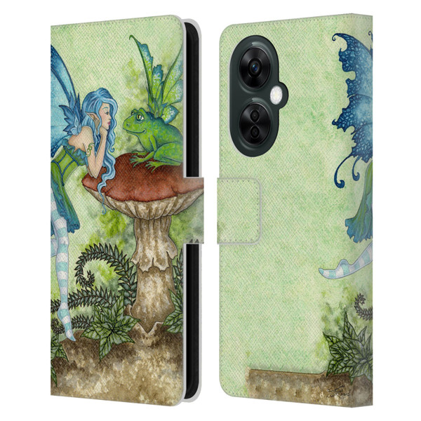Amy Brown Pixies Frog Gossip Leather Book Wallet Case Cover For OnePlus Nord CE 3 Lite 5G