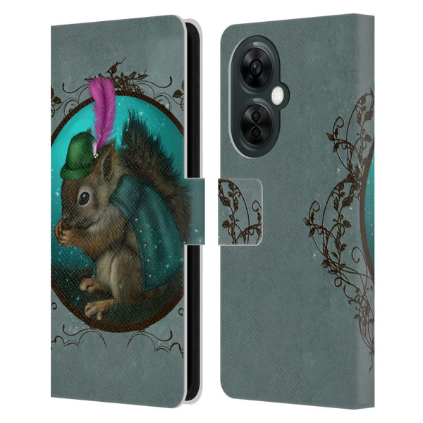 Ash Evans Animals Squirrel Leather Book Wallet Case Cover For OnePlus Nord CE 3 Lite 5G