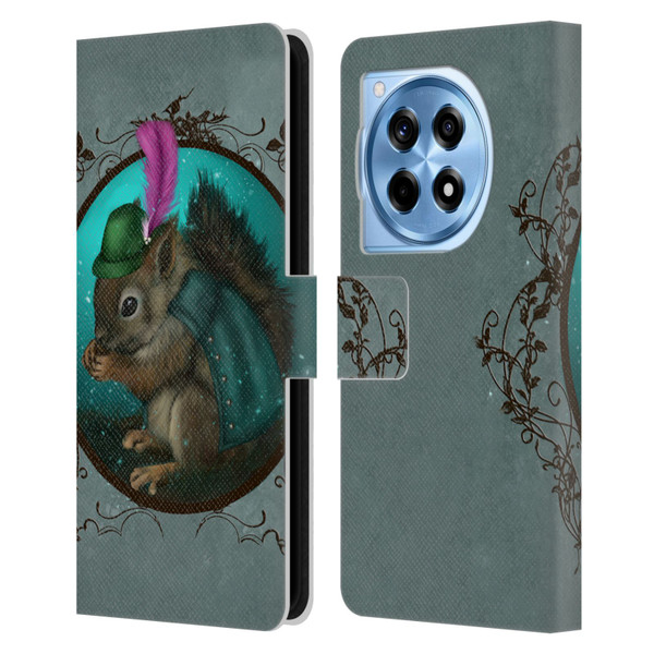 Ash Evans Animals Squirrel Leather Book Wallet Case Cover For OnePlus 12R
