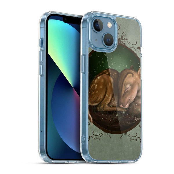 Ash Evans Animals Foundling Fawn Soft Gel Case for Apple iPhone 13 Mini & MagSafe