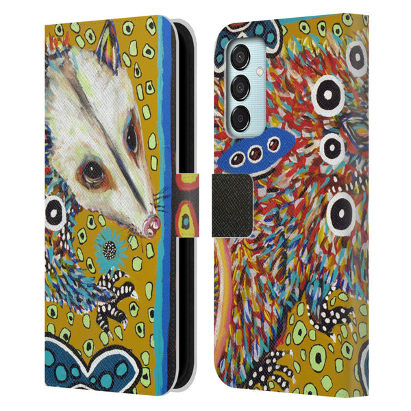 Mad Dog Art Gallery Animals Possum Leather Book Wallet Case Cover For Samsung Galaxy M15/F15 5G