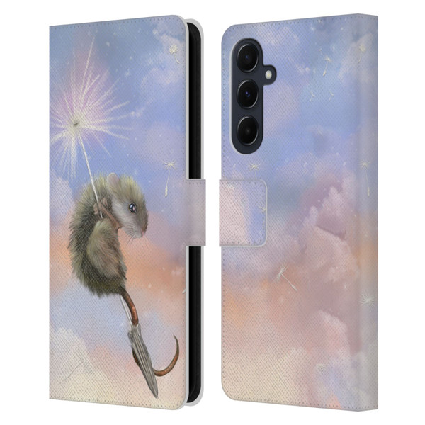 Ash Evans Animals Dandelion Mouse Leather Book Wallet Case Cover For Samsung Galaxy A55 5G