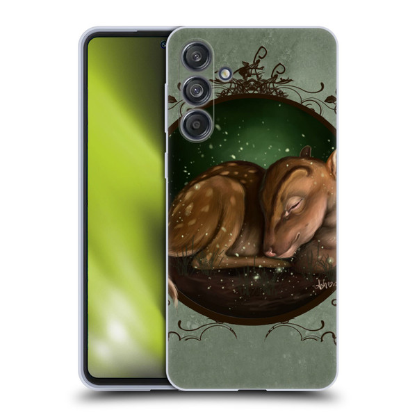 Ash Evans Animals Foundling Fawn Soft Gel Case for Samsung Galaxy M55 5G