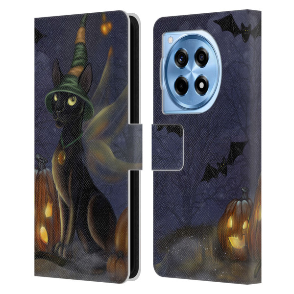Ash Evans Black Cats The Witching Time Leather Book Wallet Case Cover For OnePlus 12R