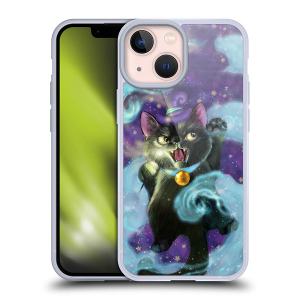 Ash Evans Black Cats Magic Witch Soft Gel Case for Apple iPhone 13 Mini