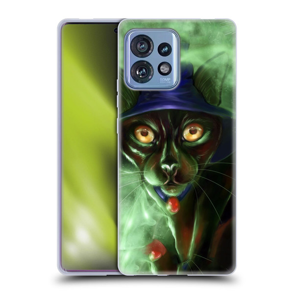 Ash Evans Black Cats Conjuring Magic Soft Gel Case for Motorola Moto Edge 40 Pro