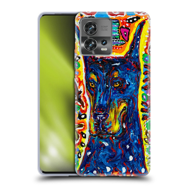 Mad Dog Art Gallery Dog 5 Doberman Soft Gel Case for Motorola Moto Edge 30 Fusion