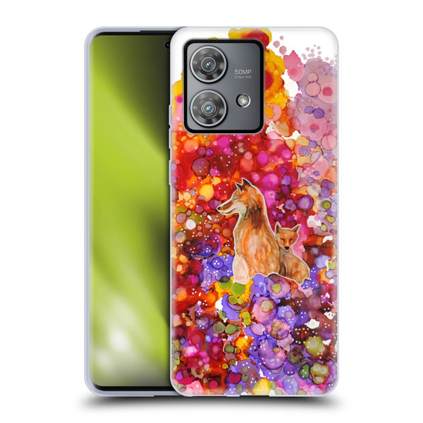 Sylvie Demers Nature Mother Fox Soft Gel Case for Motorola Edge 40 Neo 5G