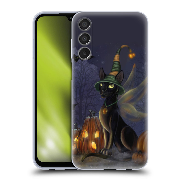 Ash Evans Black Cats The Witching Time Soft Gel Case for Samsung Galaxy M15/F15 5G