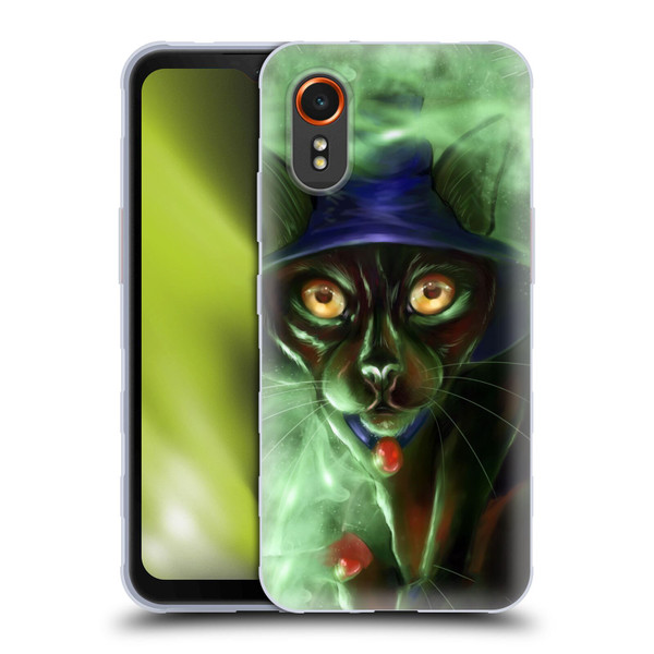 Ash Evans Black Cats Conjuring Magic Soft Gel Case for Samsung Galaxy Xcover7 5G