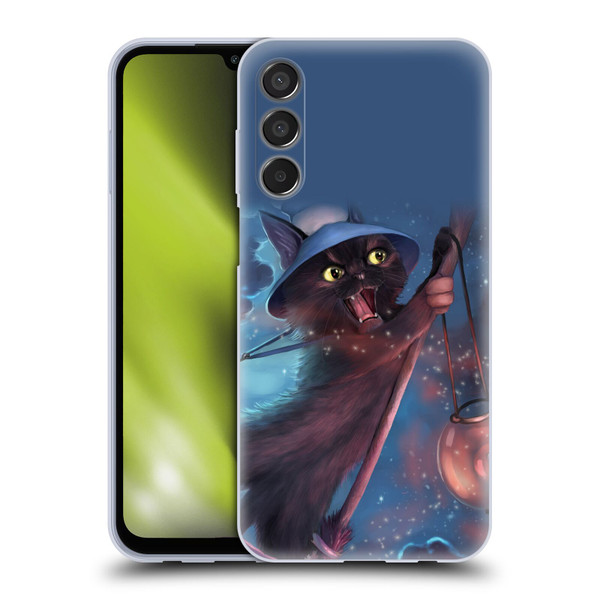 Ash Evans Black Cats 2 Magical Witch Soft Gel Case for Samsung Galaxy M15/F15 5G