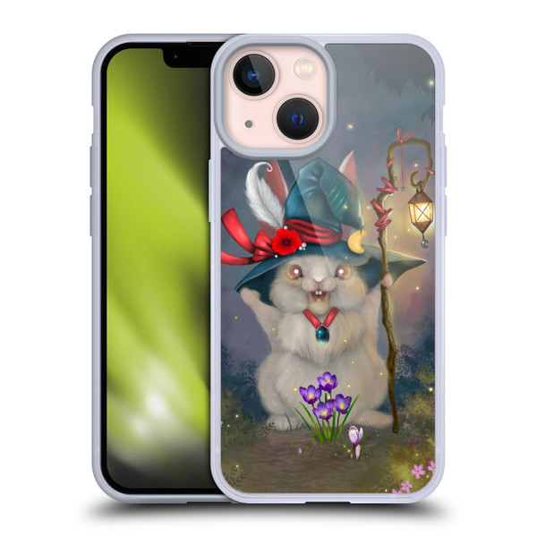 Ash Evans Graphics Magic Bunny Soft Gel Case for Apple iPhone 13 Mini