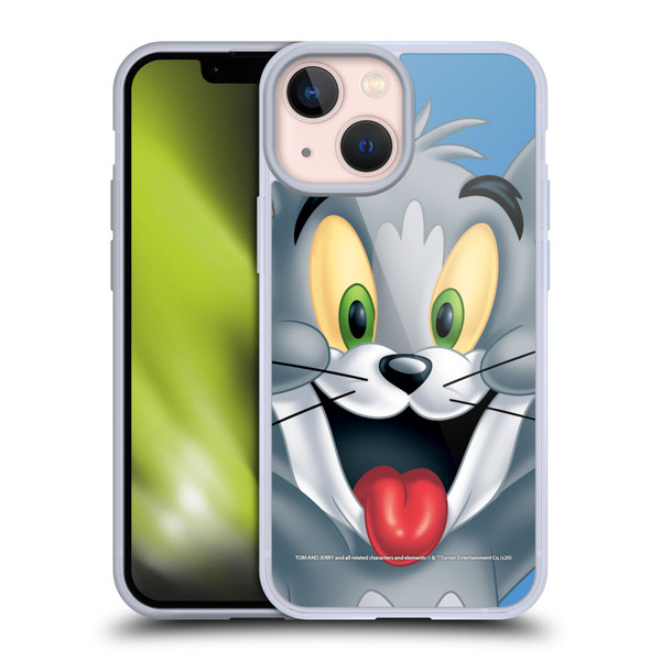Tom and Jerry Full Face Tom Soft Gel Case for Apple iPhone 13 Mini
