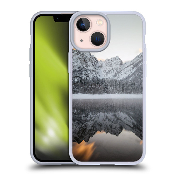 Patrik Lovrin Magical Lakes Sunset Clouds Over Mountains Soft Gel Case for Apple iPhone 13 Mini