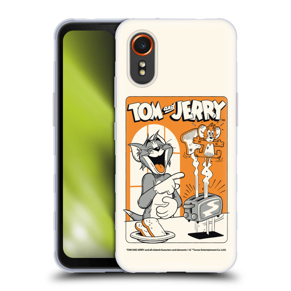 Tom and Jerry Illustration Laugh And Toasted Soft Gel Case for Samsung Galaxy Xcover7 5G