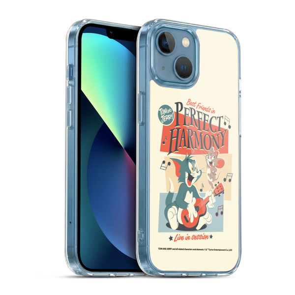 Tom and Jerry Retro Perfect Harmony Soft Gel Case for Apple iPhone 13 Mini & MagSafe