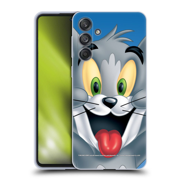 Tom and Jerry Full Face Tom Soft Gel Case for Samsung Galaxy M55 5G