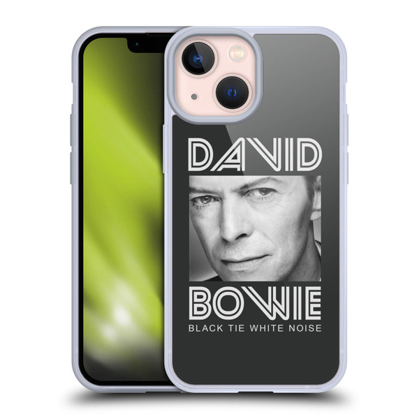 David Bowie Album Art Black Tie Soft Gel Case for Apple iPhone 13 Mini