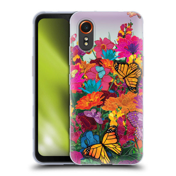 Suzan Lind Butterflies Garden Soft Gel Case for Samsung Galaxy Xcover7 5G