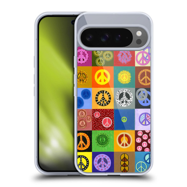 Suzan Lind Colours & Patterns Peace Quilt Soft Gel Case for Google Pixel 9 Pro XL
