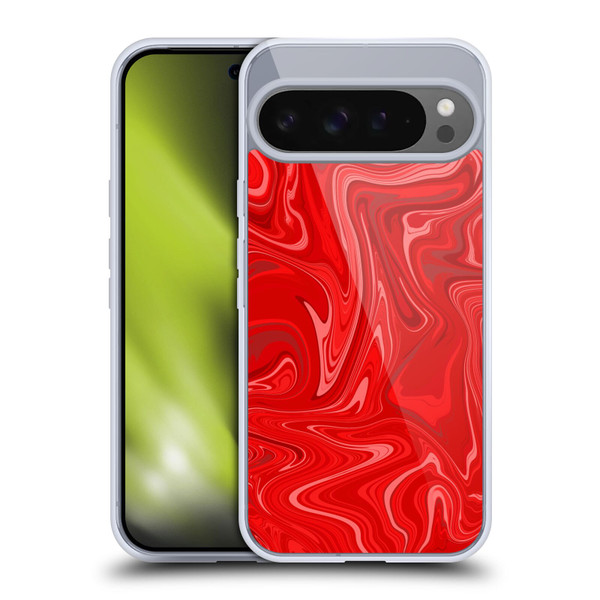 Suzan Lind Marble 2 Red Soft Gel Case for Google Pixel 9 Pro XL
