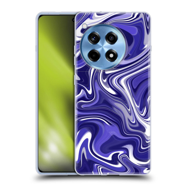 Suzan Lind Marble 2 Dark Violet Soft Gel Case for OPPO OnePlus Ace 3 5G