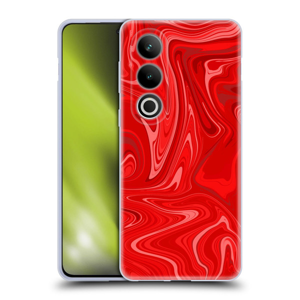 Suzan Lind Marble 2 Red Soft Gel Case for OPPO OnePlus Ace 3V 5G