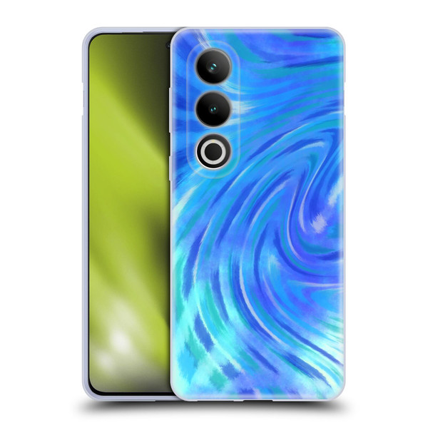 Suzan Lind Tie Dye 2 Deep Blue Soft Gel Case for OPPO OnePlus Ace 3V 5G