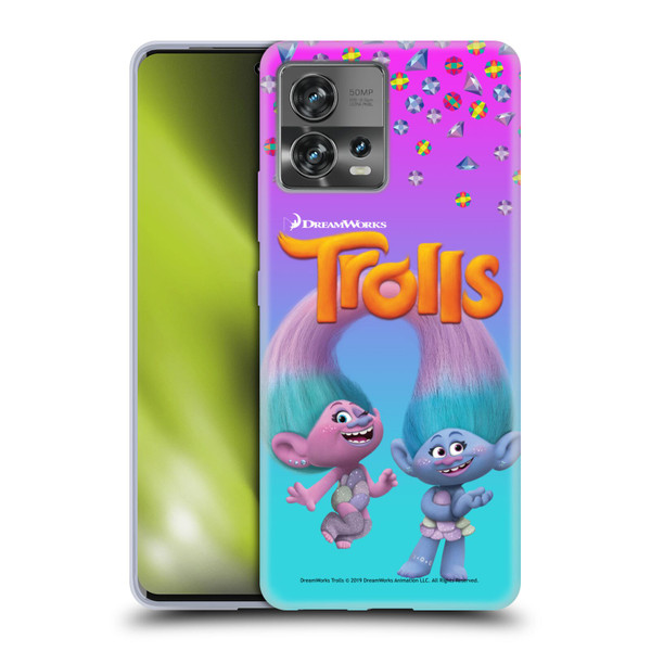 Trolls Snack Pack Satin & Chenille Soft Gel Case for Motorola Moto Edge 30 Fusion