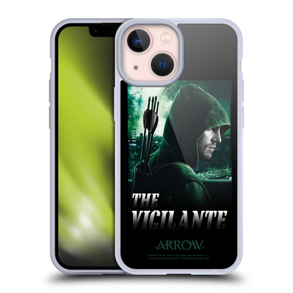 Arrow TV Series Graphics The Vigilante Soft Gel Case for Apple iPhone 13 Mini