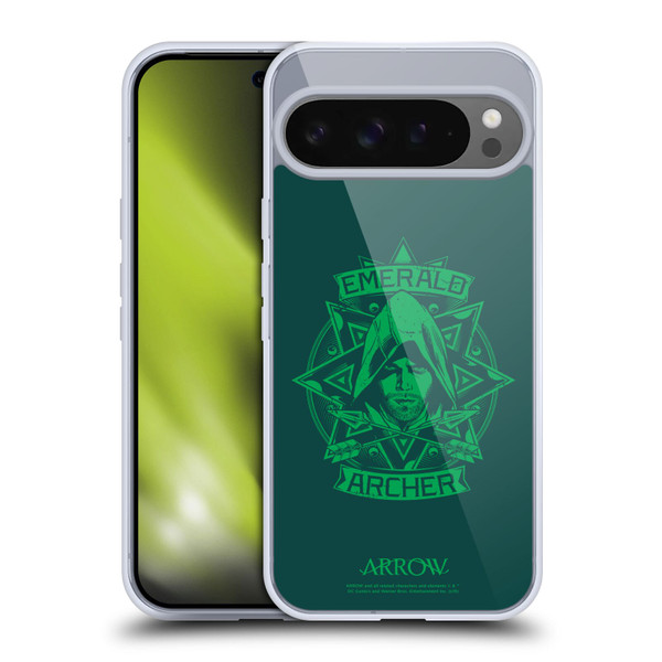 Arrow TV Series Graphics Archer Illustration Soft Gel Case for Google Pixel 9 Pro XL