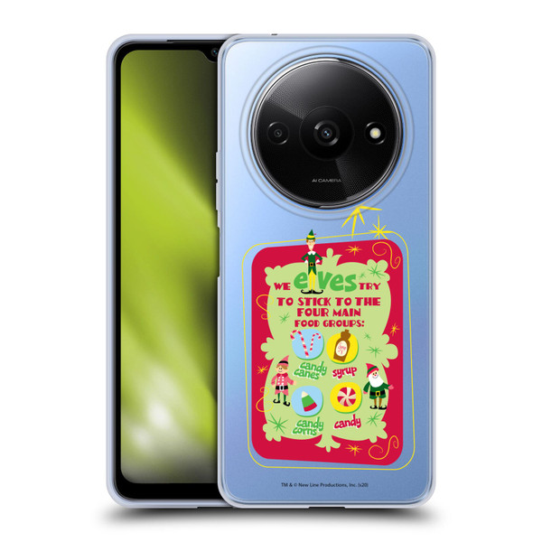 Elf Movie Graphics 1 Food Groups Soft Gel Case for Xiaomi Redmi A3