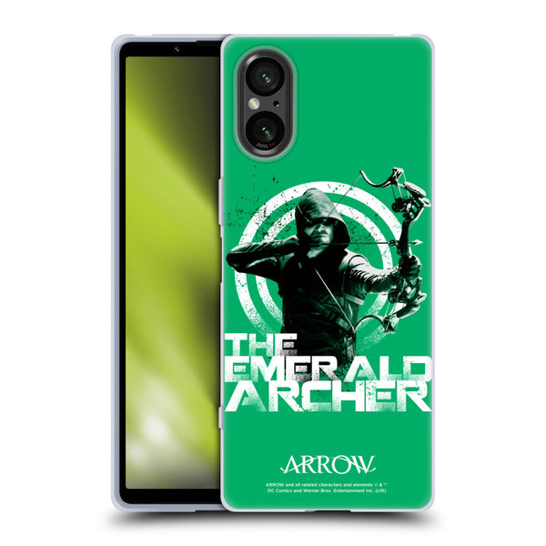 Arrow TV Series Graphics The Emerald Archer Soft Gel Case for Sony Xperia 5 V 5G