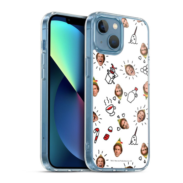 Elf Movie Graphics 2 Buddy Face Pattern Soft Gel Case for Apple iPhone 13 Mini & MagSafe